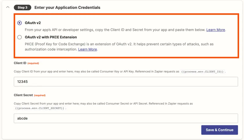 使用 OAuth v2 添加身份验证
